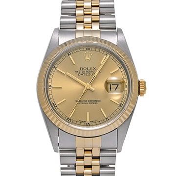 ロレックス デイトジャスト 16233 シャンパン メンズ 時計 【中古】【wristwatch】