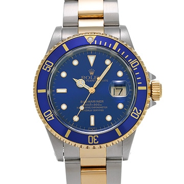 ロレックス サブマリーナ デイト 16613 ブルー メンズ 時計 【中古】【wristwatch】