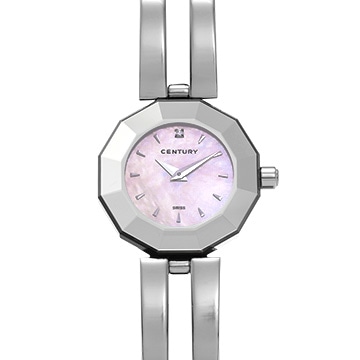 センチュリー プライムタイム 606.7.S.05I.11.SB ピンクシェル レディース 時計 【中古】【wristwatch】