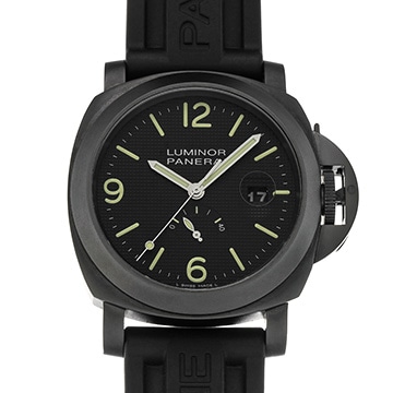 パネライ ルミノール パワーリザーブ 44mm PAM00028 ブラック メンズ 時計 【中古】【wristwatch】