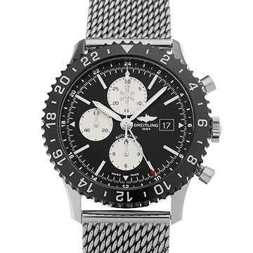 ブライトリング クロノライナー Y2431012/BE10 ブラック/シルバー メンズ 時計 【中古】【wristwatch】