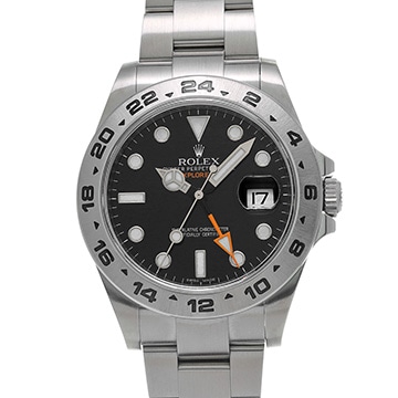 ロレックス エクスプローラーII 216570 ブラック メンズ 時計 【中古】【wristwatch】