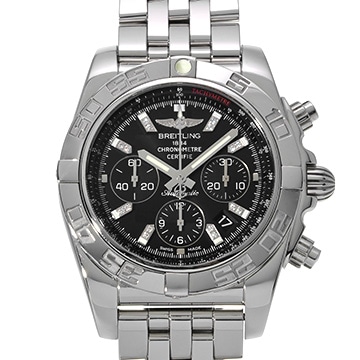 ブライトリング クロノマット44 AB011012/BG05 ブラック/ダイヤモンド メンズ 時計 【中古】【wristwatch】