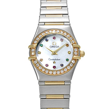 オメガ コンステレーション 1367.79 ホワイトシェル/サファイア/ルビー レディース 時計 【中古】【wristwatch】