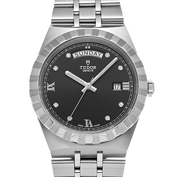 チューダー / チュードル ロイヤル 28600 ブラック/ダイヤモンド メンズ 時計 【中古】【wristwatch】