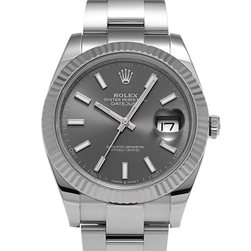 ロレックス デイトジャスト 41 126334 スレート メンズ 時計 【中古】【wristwatch】