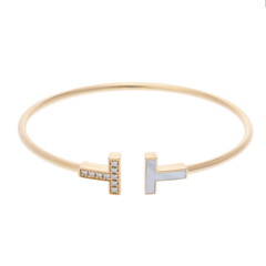 ティファニー Tワイヤー ブレスレット ゴールド K18イエローゴールド YG レディース ジュエリー 【中古】【jewelry】