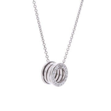 ブルガリ B.ZERO1ネックレス シルバー K18ホワイトゴールド WG レディース ジュエリー 【中古】【jewelry】