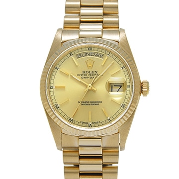 ロレックス デイデイト 18038 シャンパン メンズ 時計 【中古】【wristwatch】