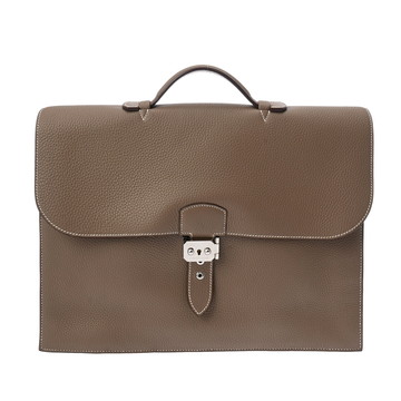 エルメス サック アデペッシュ38 エトゥープ トリヨンクレマンス メンズ バッグ 【中古】【bag】