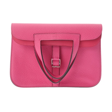 エルメス アルザン 25 ヴェルソ ローズショッキング/フランボワーズ トリヨンクレマンス レディース バッグ 【中古】【bag】