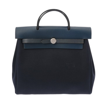 エルメス エールバッグ アド ネイビー トワルオフィシエ/ヴァッシュハンター ユニセックス バッグ 【中古】【bag】