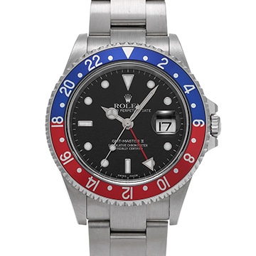 ロレックス GMTマスターII 16710 ブラック メンズ 時計 【中古】【wristwatch】