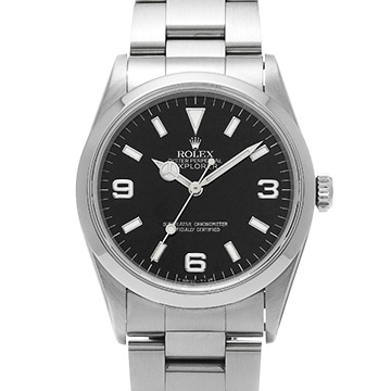 ロレックス エクスプローラー 14270 ブラック メンズ 時計 【中古】【wristwatch】
