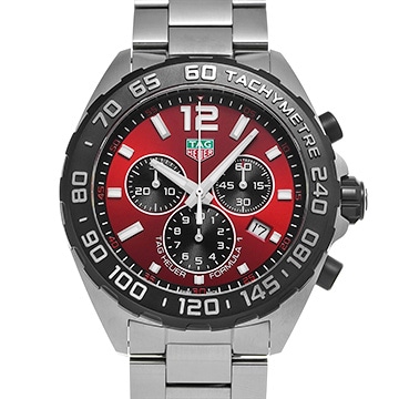 タグ ホイヤー フォーミュラ1 クロノグラフ CAZ101AN.BA0842 レッド メンズ 時計 【中古】【wristwatch】