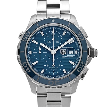 タグ ホイヤー アクアレーサー キャリバー16 クロノグラフ CAK2112.BA0833 ブルー メンズ 時計 【中古】【wristwatch】