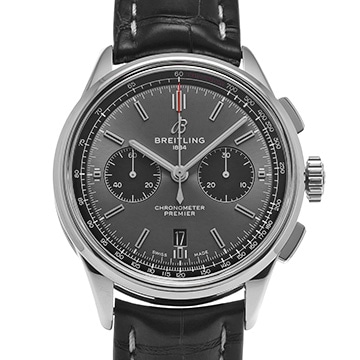 ブライトリング プレミエ B01 クロノグラフ 42 AB0118221B1P2 アンスラサイト/ブラック メンズ 時計 【中古】【wristwatch】