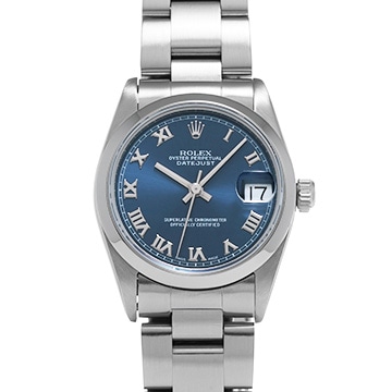 ロレックス デイトジャスト 31 68240 ブルー ユニセックス 時計 【中古】【wristwatch】