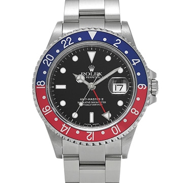 ロレックス GMTマスターII 16710 ブラック メンズ 時計 【中古】【wristwatch】