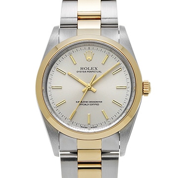 ロレックス オイスターパーペチュアル 14203 シルバー メンズ 時計 【中古】【wristwatch】