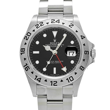 ロレックス エクスプローラーII 16570 ブラック メンズ 時計 【中古】【wristwatch】