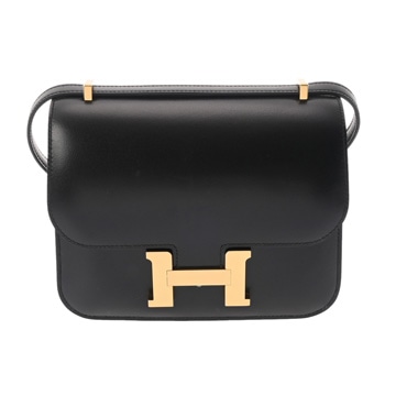 エルメス コンスタンス3 ミニ18 ミロワール ブラック ボックスカーフ レディース バッグ 【未使用】【bag】