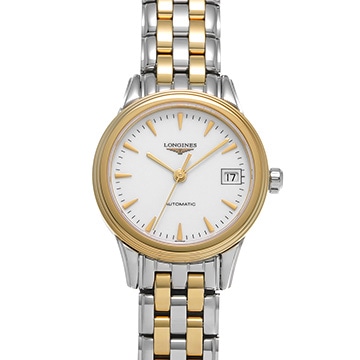 ロンジン フラッグシップ L4.274.3.22.7 ホワイト レディース 時計 【新品】【wristwatch】