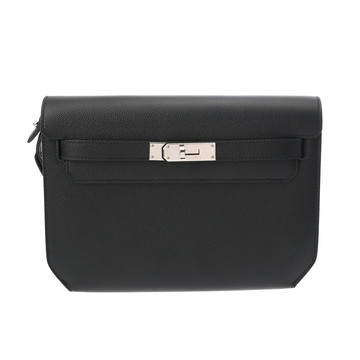 エルメス ケリーデペッシュ 25 ブラック ヴォーエプソン メンズ バッグ 【中古】【bag】