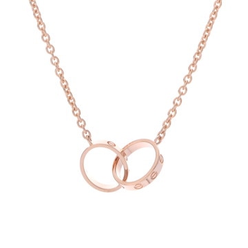 カルティエ ベビーラブ ネックレス ゴールド K18ピンクゴールド PG レディース ジュエリー 【中古】【jewelry】