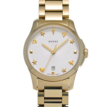 グッチ Gタイムレス 126.5 シルバー レディース 時計 【中古】【wristwatch】