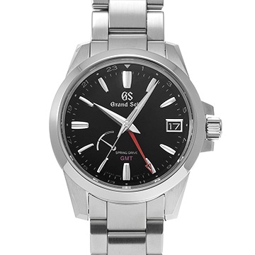 グランドセイコー ヘリテージコレクション スプリングドライブ GMT SBGE213 ブラック メンズ 時計 【中古】【wristwatch】