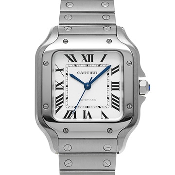 カルティエ サントス ドゥ カルティエ MM WSSA0029 シルバー メンズ 時計 【中古】【wristwatch】