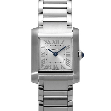 カルティエ タンクフランセーズ SM　 WSTA0065 シルバー レディース 時計 【中古】【wristwatch】