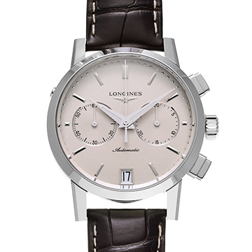 ロンジン 1832 クロノグラフ L4.829.4 ホワイト メンズ 時計 【中古】【wristwatch】