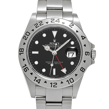 ロレックス エクスプローラーII 16570 ブラック メンズ 時計 【中古】【wristwatch】