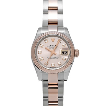 ロレックス デイトジャスト 179171G ピンク/ダイヤモンド レディース 時計 【中古】【wristwatch】