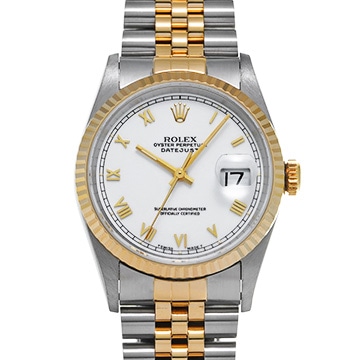 ロレックス デイトジャスト 16233 ホワイト メンズ 時計 【中古】【wristwatch】