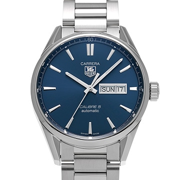 タグ ホイヤー カレラ キャリバー5 デイデイト WAR201E.BA0723 ブルー メンズ 時計 【中古】【wristwatch】