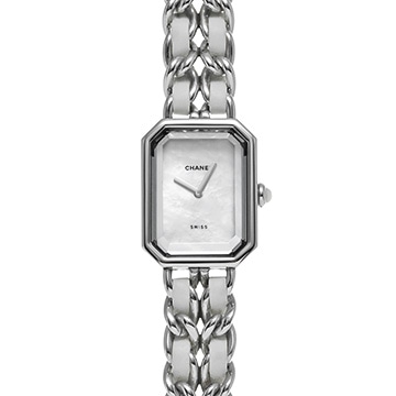 シャネル プルミエール S H1639 ホワイトシェル レディース 時計 【中古】【wristwatch】