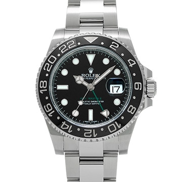 ロレックス GMTマスターII 116710LN ブラック メンズ 時計 【中古】【wristwatch】