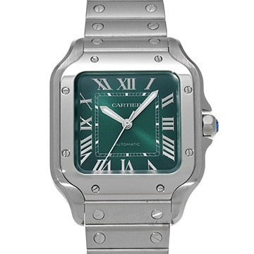 カルティエ サントス ドゥ カルティエ MM WSSA0061 グリーン・グラデーション メンズ 時計 【中古】【wristwatch】