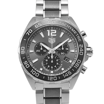 タグ ホイヤー フォーミュラ1 クォーツ クロノグラフ CAZ1011.BA0842 グレー/ブラック メンズ 時計 【中古】【wristwatch】