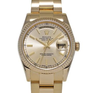 ロレックス デイデイト 118238 シャンパン メンズ 時計 【中古】【wristwatch】