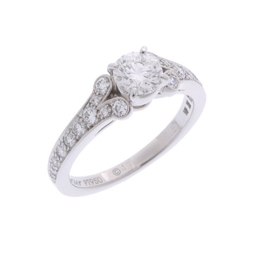 カルティエ バレリーナリング #49 シルバー N4188351 Pt950プラチナ レディース ジュエリー 【中古】【jewelry】