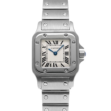 カルティエ サントスガルベ SM W20056D6 シルバー レディース 時計 【中古】【wristwatch】