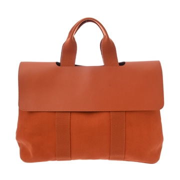 エルメス ヴァルパライソ PM オレンジ トワルシェブロン/グミ レディース バッグ 【中古】【bag】
