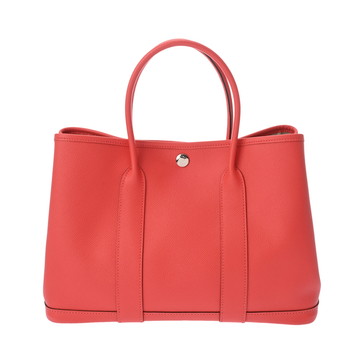 エルメス ガーデンパーティ TPM ルージュピヴォワンヌ ヴォーエプソン レディース バッグ 【中古】【bag】