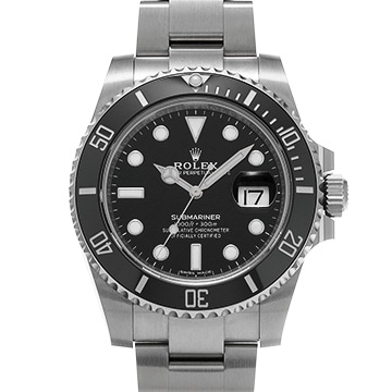 ロレックス サブマリーナ デイト 116610LN ブラック メンズ 時計 【中古】【wristwatch】