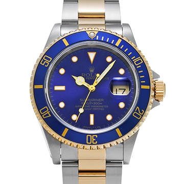 ロレックス サブマリーナ デイト 16613 ブルー メンズ 時計 【中古】【wristwatch】