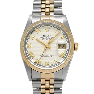 ロレックス デイトジャスト 16233 アイボリー メンズ 時計 【中古】【wristwatch】